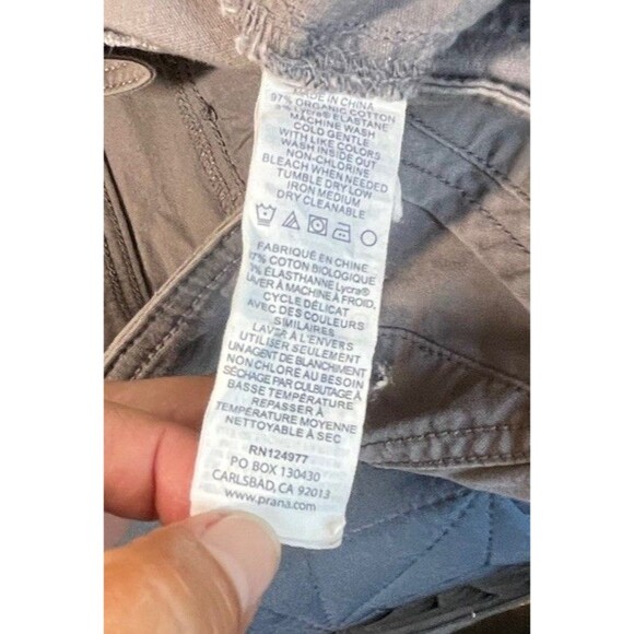 prAna Adira Knickers Gray Hiking Cargo Shorts Size 12 Style# W41180433 Gorpcore - Picture 5 of 10